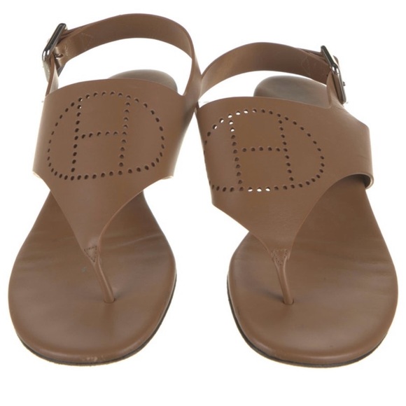 Hermes ‘Kola’ Slingback Sandals, Size 8.size 38. - Picture 1 of 5